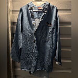 Denim Jacket With Grapic